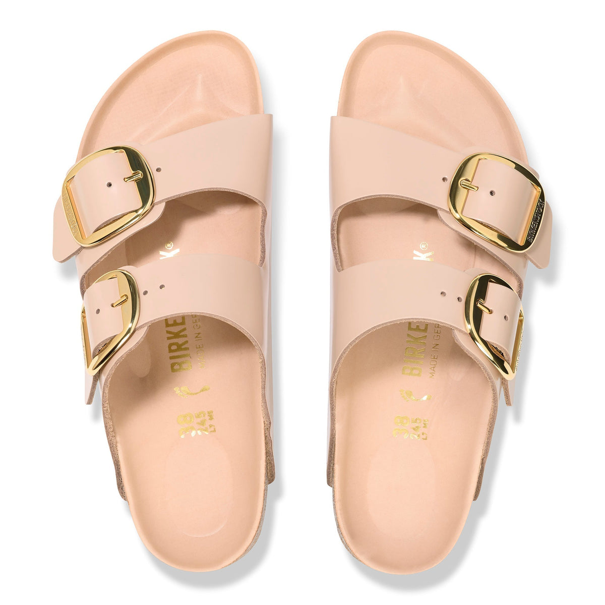Arizona Classic Footbed : Big Buckle High Shine Beige