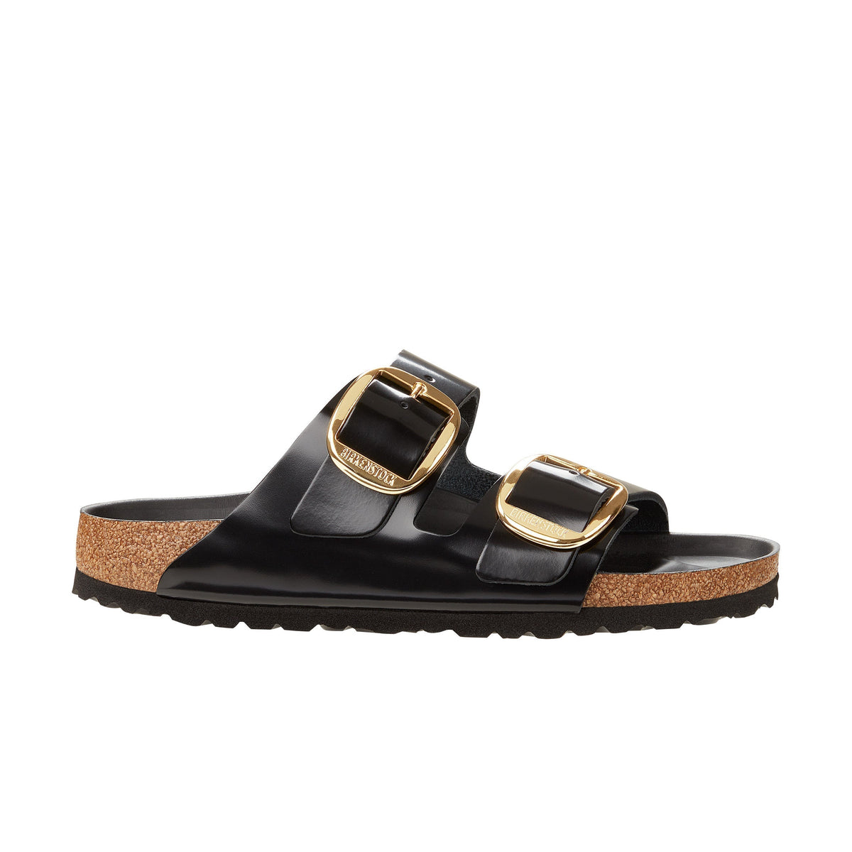 Arizona Big Buckle High Shine Black Natural Leather Patent