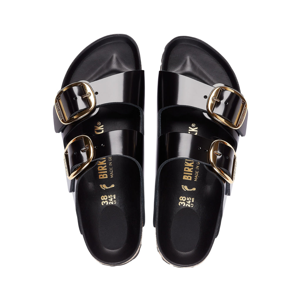 Arizona Big Buckle High Shine Black Natural Leather Patent