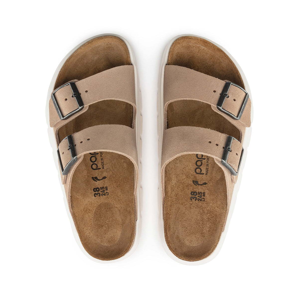 Arizona Chunky Warm Sand Suede Leather
