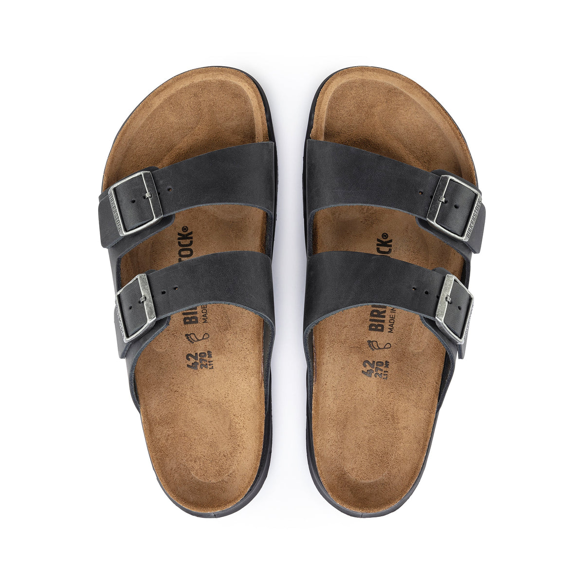 Arizona Cross Town Arctic Black Waxy Leather