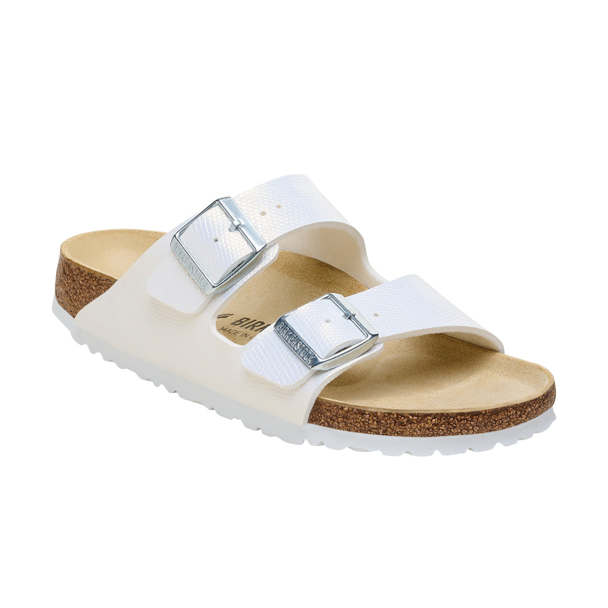 Arizona Shiny White Embossed Birko-Flor