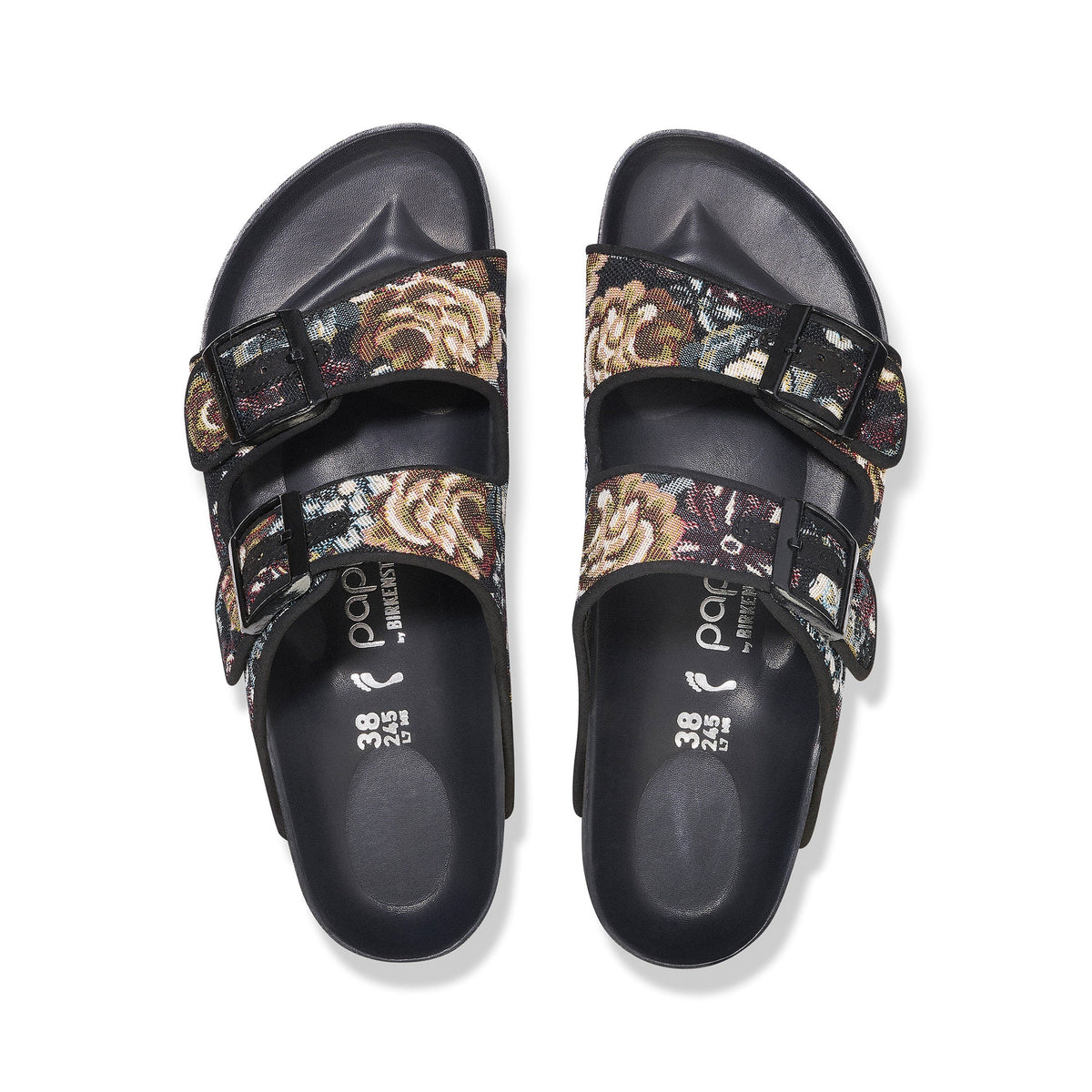 Arizona Platform Brocade Black Microfibre