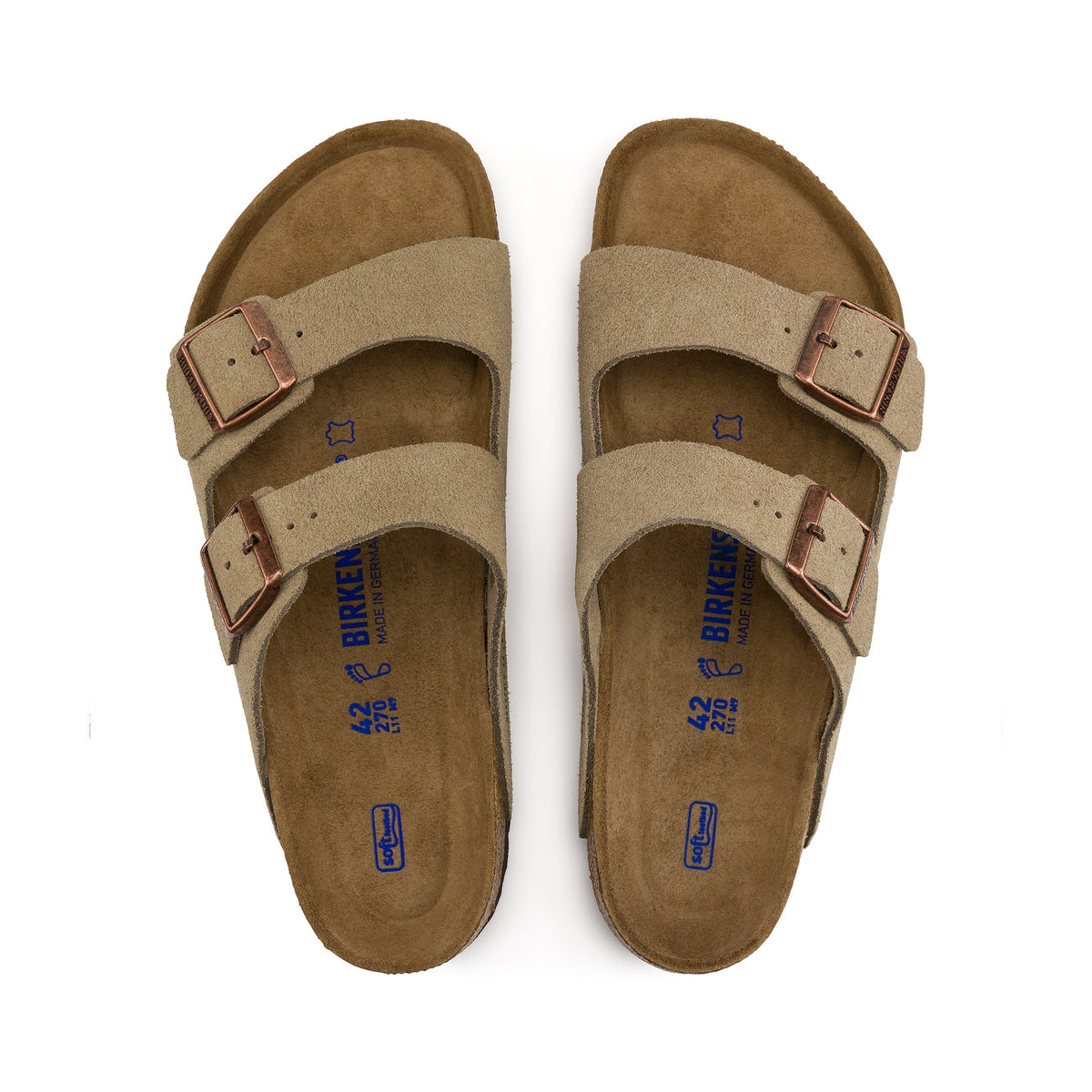 Arizona SFB Taupe Suede Leather