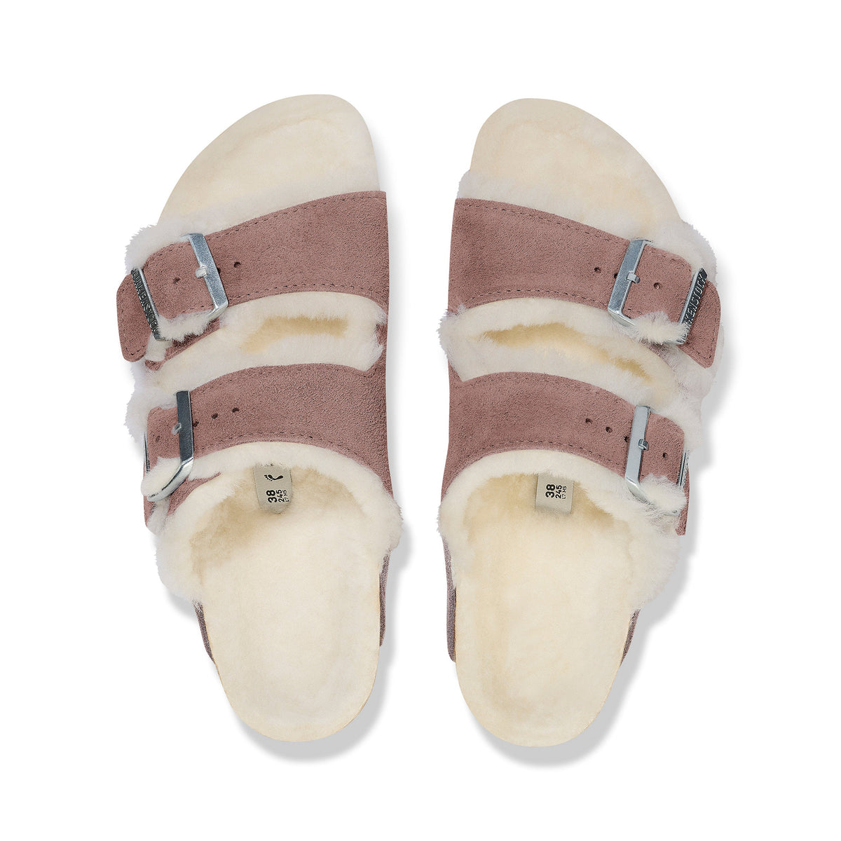Arizona Shearling Suede Leather/Shearling  Faded Purple