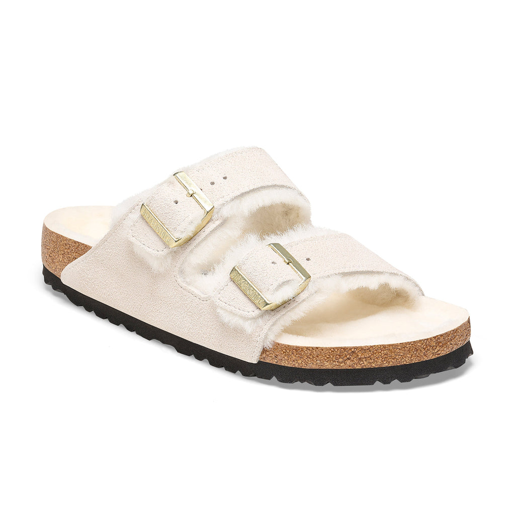 Arizona Shearling Suede Leather/Shearling Antique White