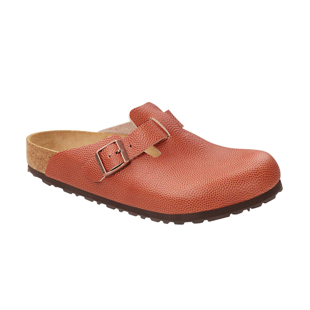 Boston Ginger Brown Embossed Natural Leather