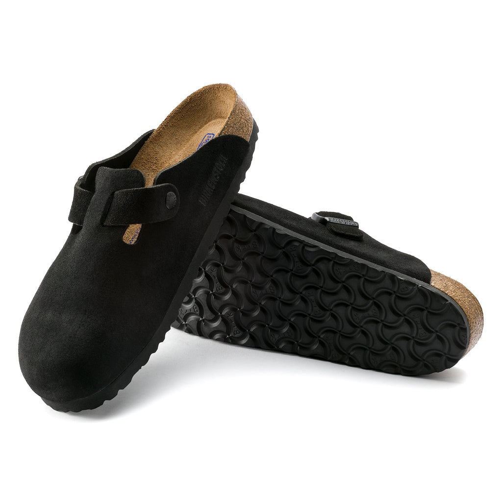 Boston SFB Black Suede Leather