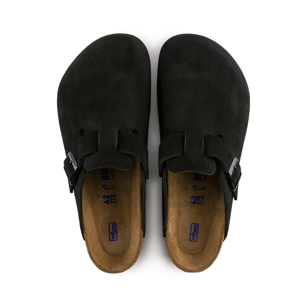 Boston SFB Black Suede Leather