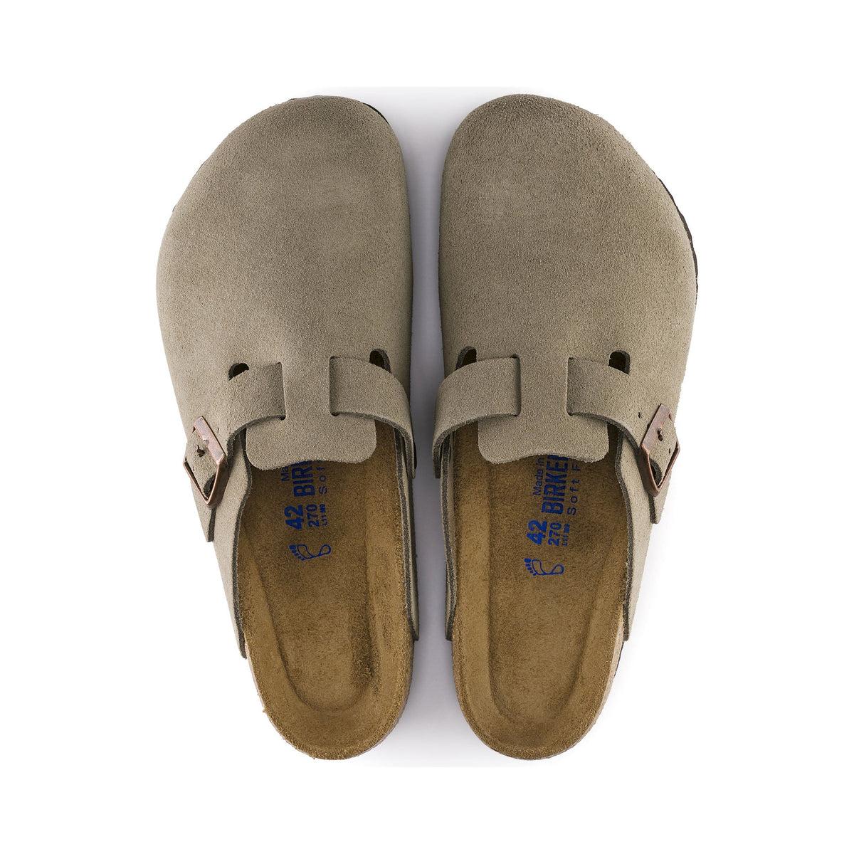 Boston SFB Taupe Suede Leather