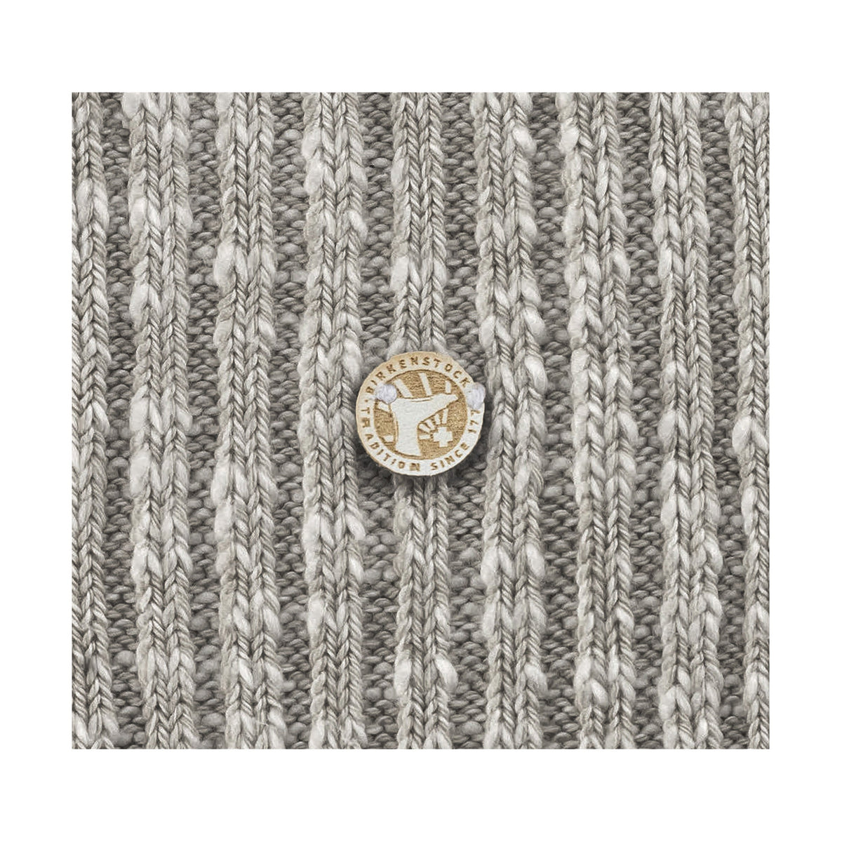 Cotton Slub Sock Grey White