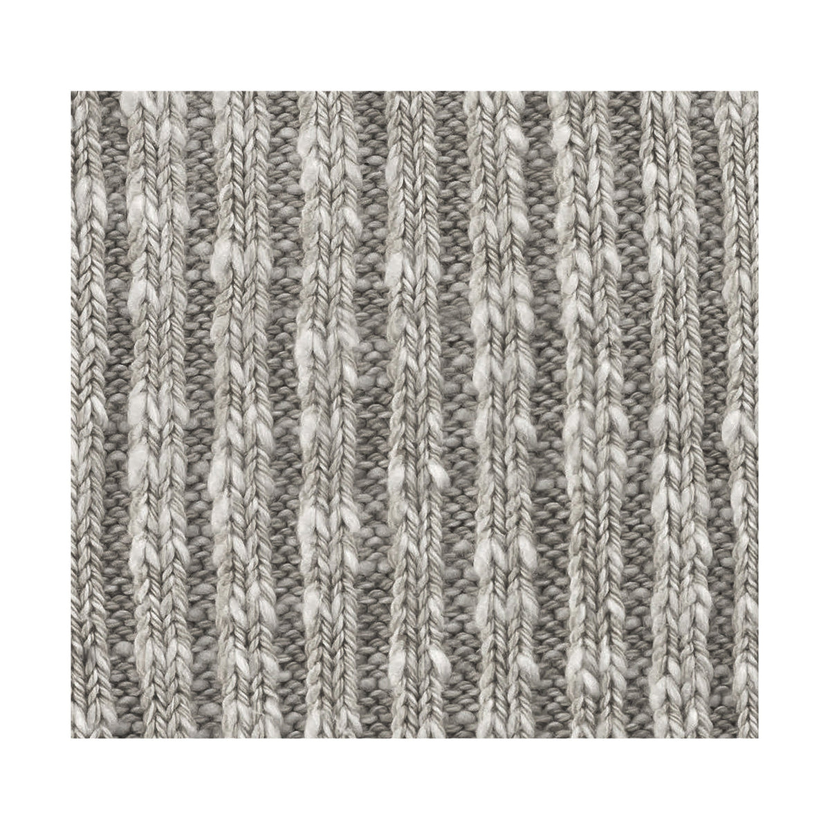 Cotton Slub Grey White