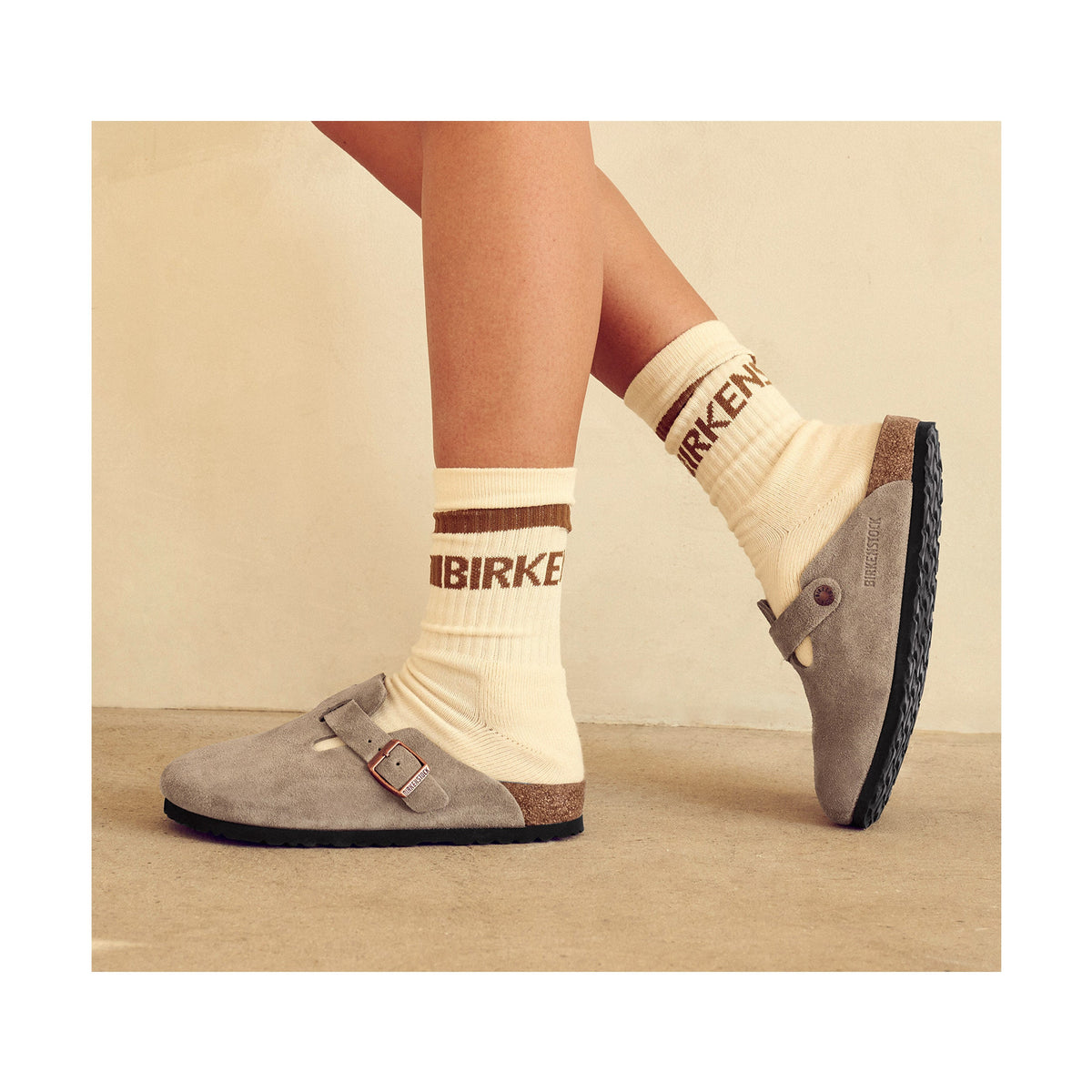 Cotton Tennis Sock Eggshell