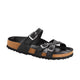 Franca Big Buckle Black Oiled Leather