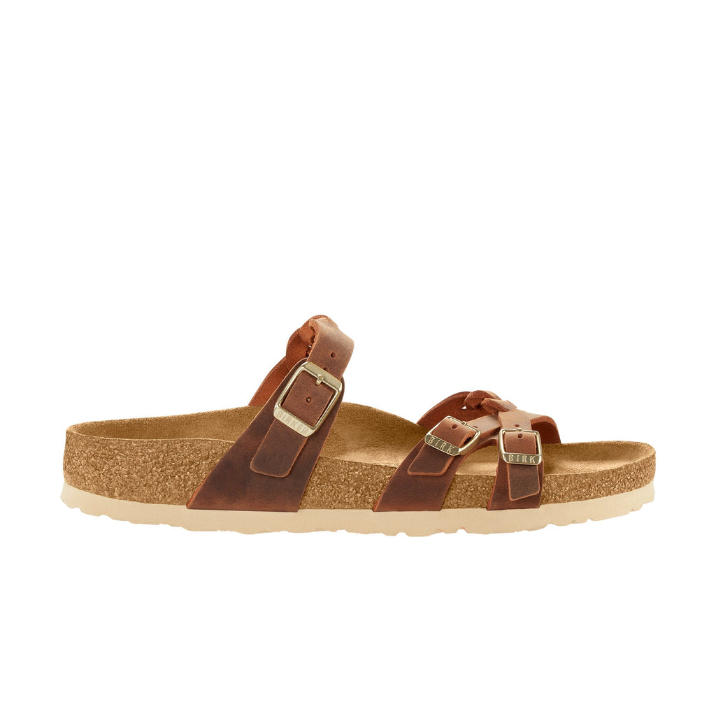 Franca Braided Cognac Oiled Leather