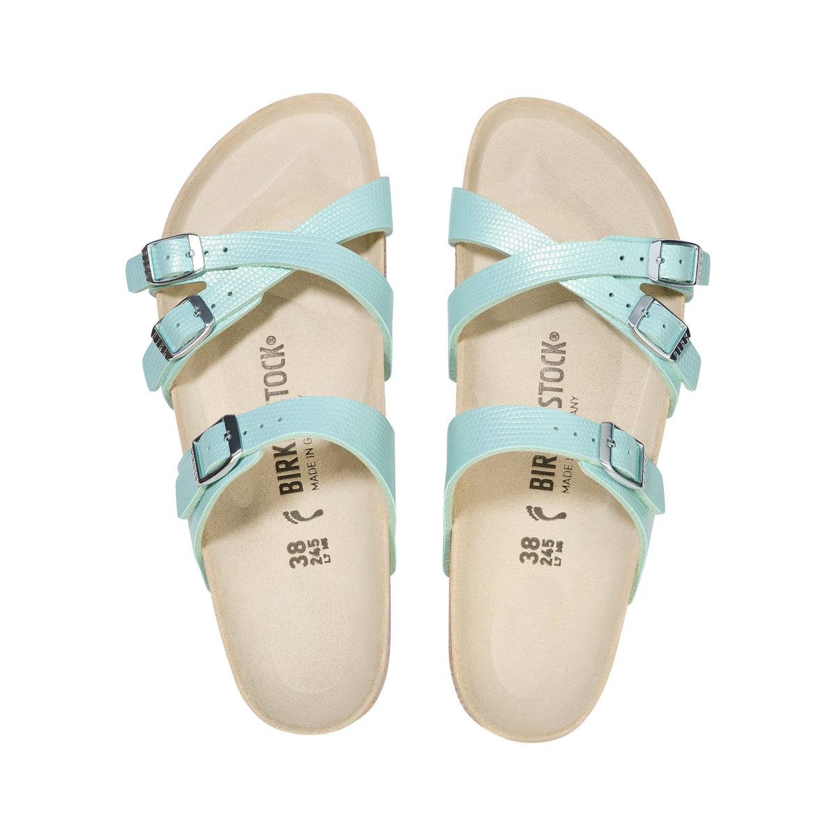 Franca Shiny Surf Green Embossed Birko-Flor