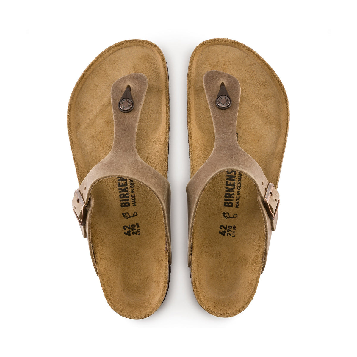 Gizeh Tabacco Brown Oiled Leather