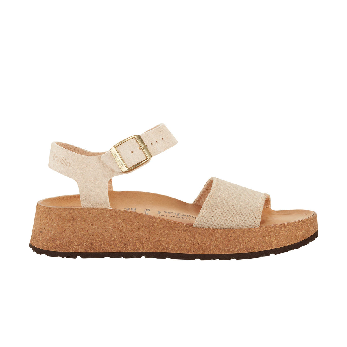 Glenda Sandcastle Canvas/Suede Leather