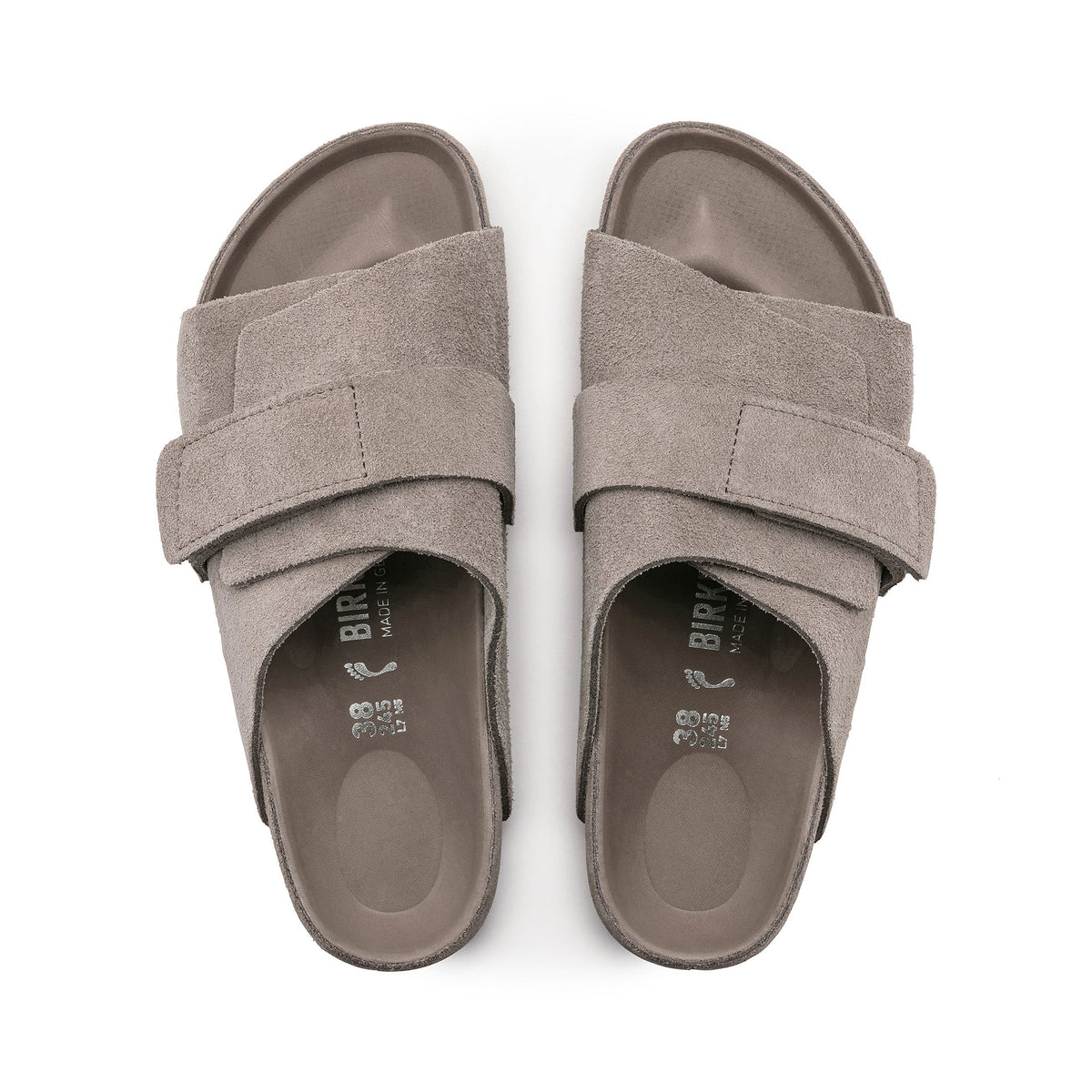 Kyoto Exquisite Grey Taupe Suede Leather