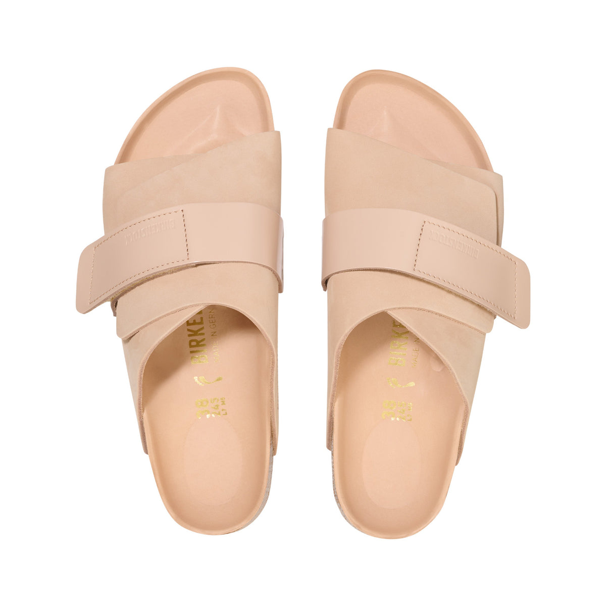 Kyoto High Shine New Beige Nubuck Leather
