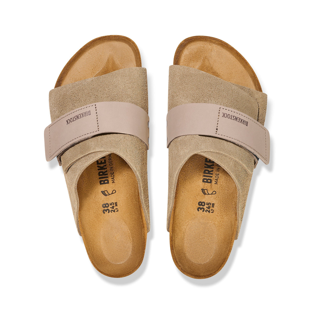 Kyoto Taupe Suede/Nubuck Leather