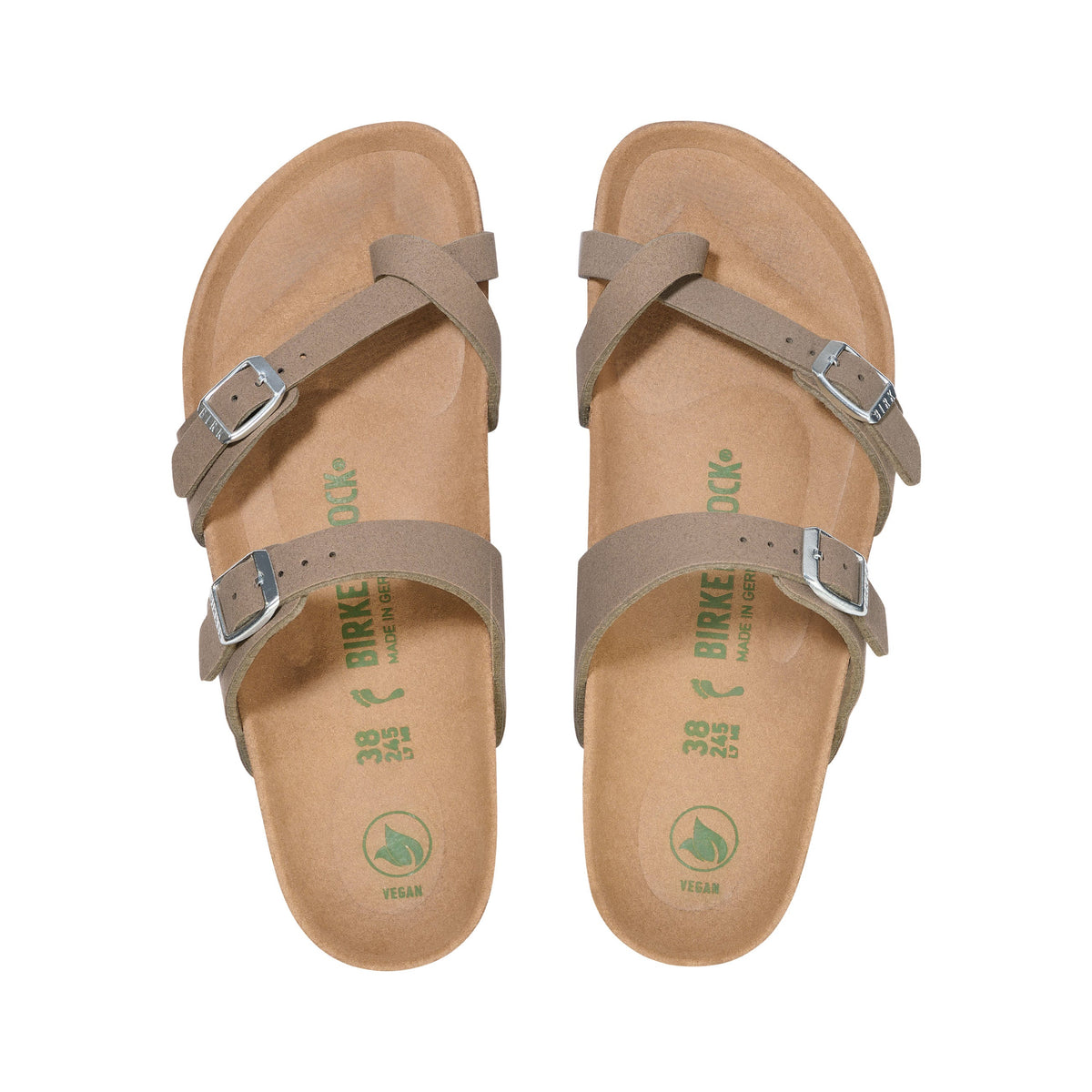 Mayari Vegan Synthetic Soft Birki Grey Taupe