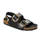 Milano Big Buckle High Shine Black Natural Leather Patent