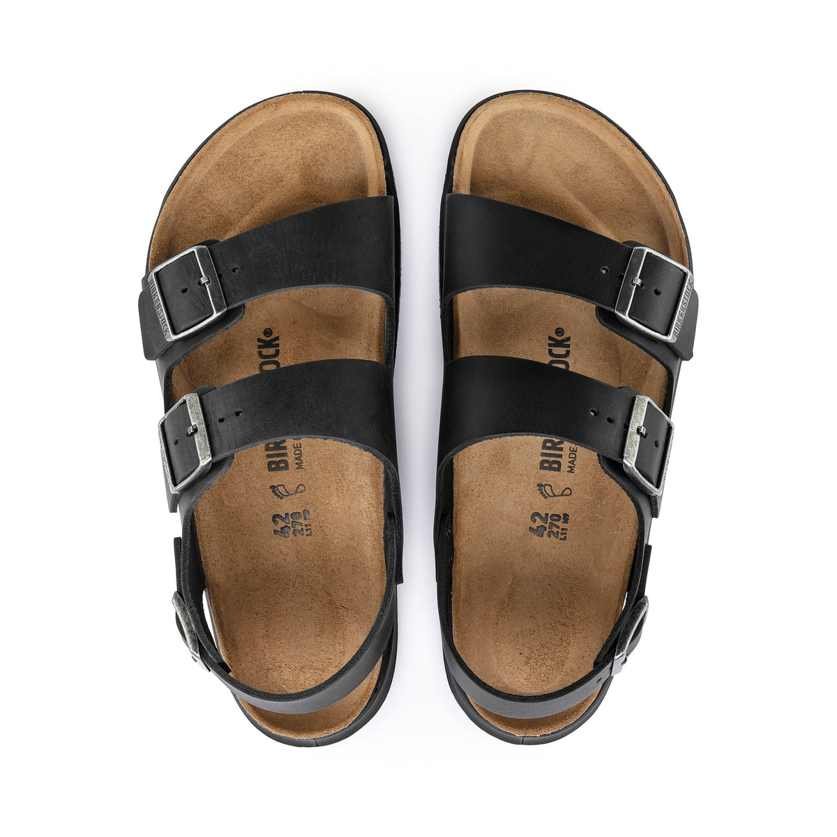 Milano Cross Town Arctic Black Waxy Leather