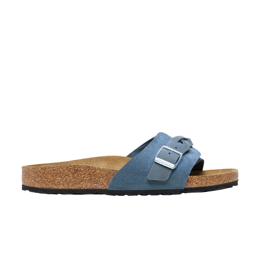 Oita Braided Elemental Blue Suede Leather