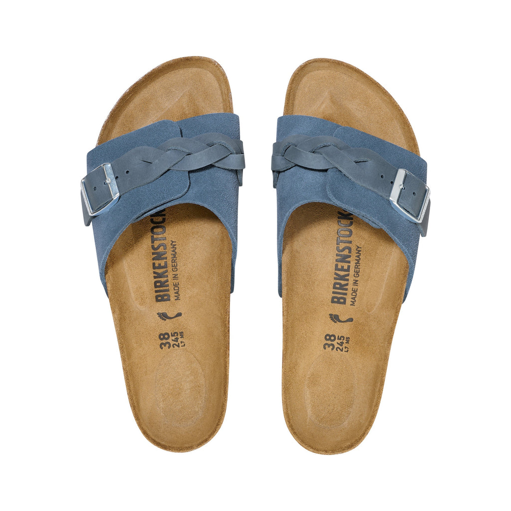 Oita Braided Elemental Blue Suede Leather