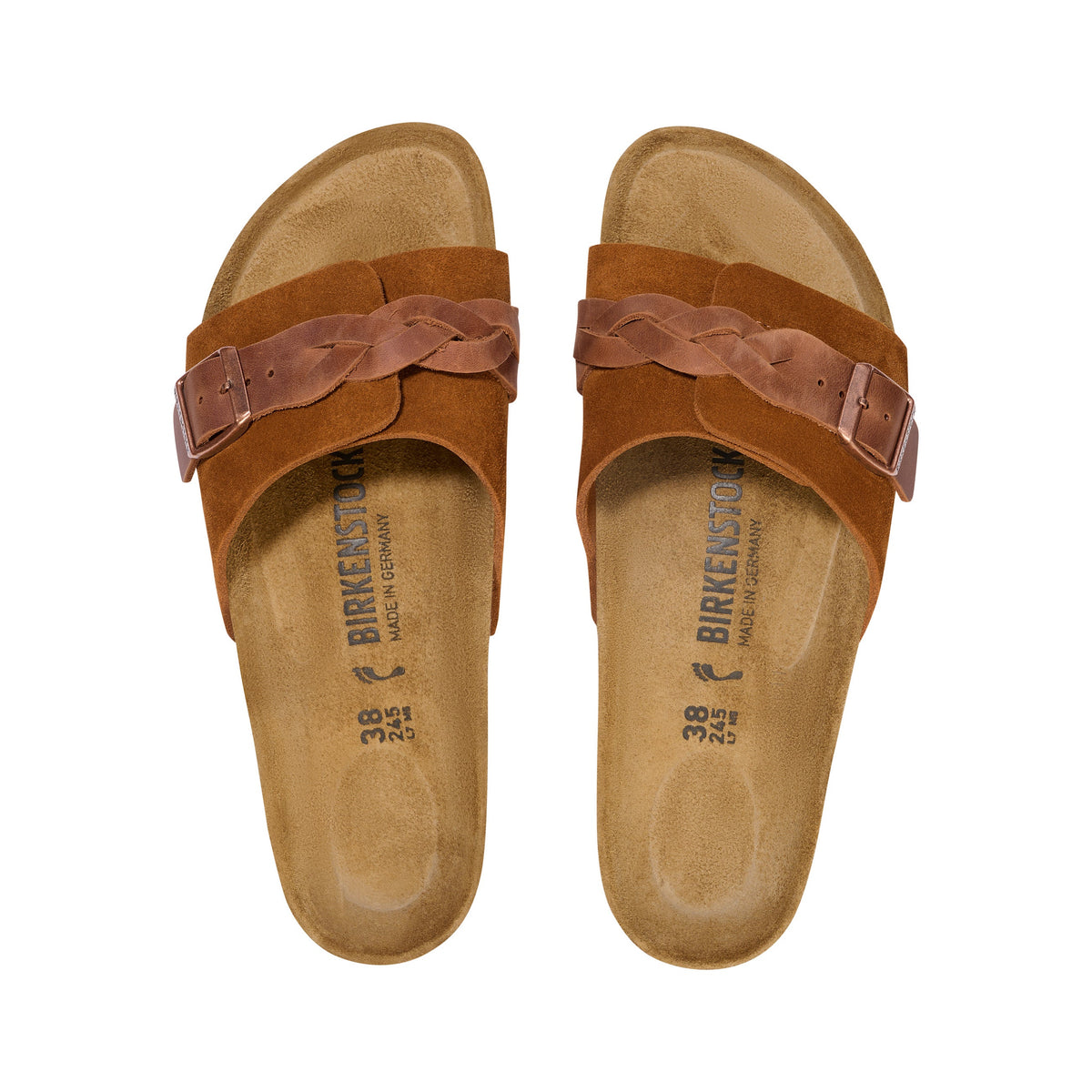 Oita Braided Mink Suede Leather