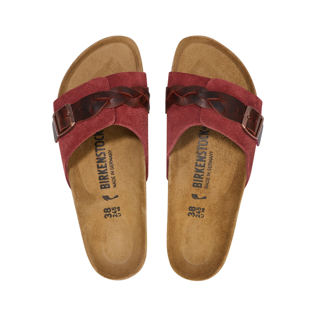 Oita Braided Zinfandel Suede Leather