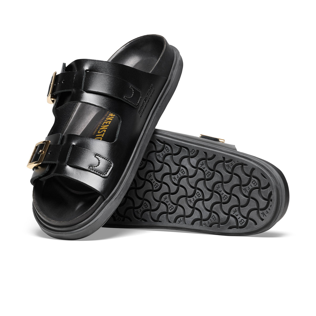 St Barths Black Natural Leather