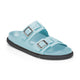 St Barths Mineral Blue Natural Leather
