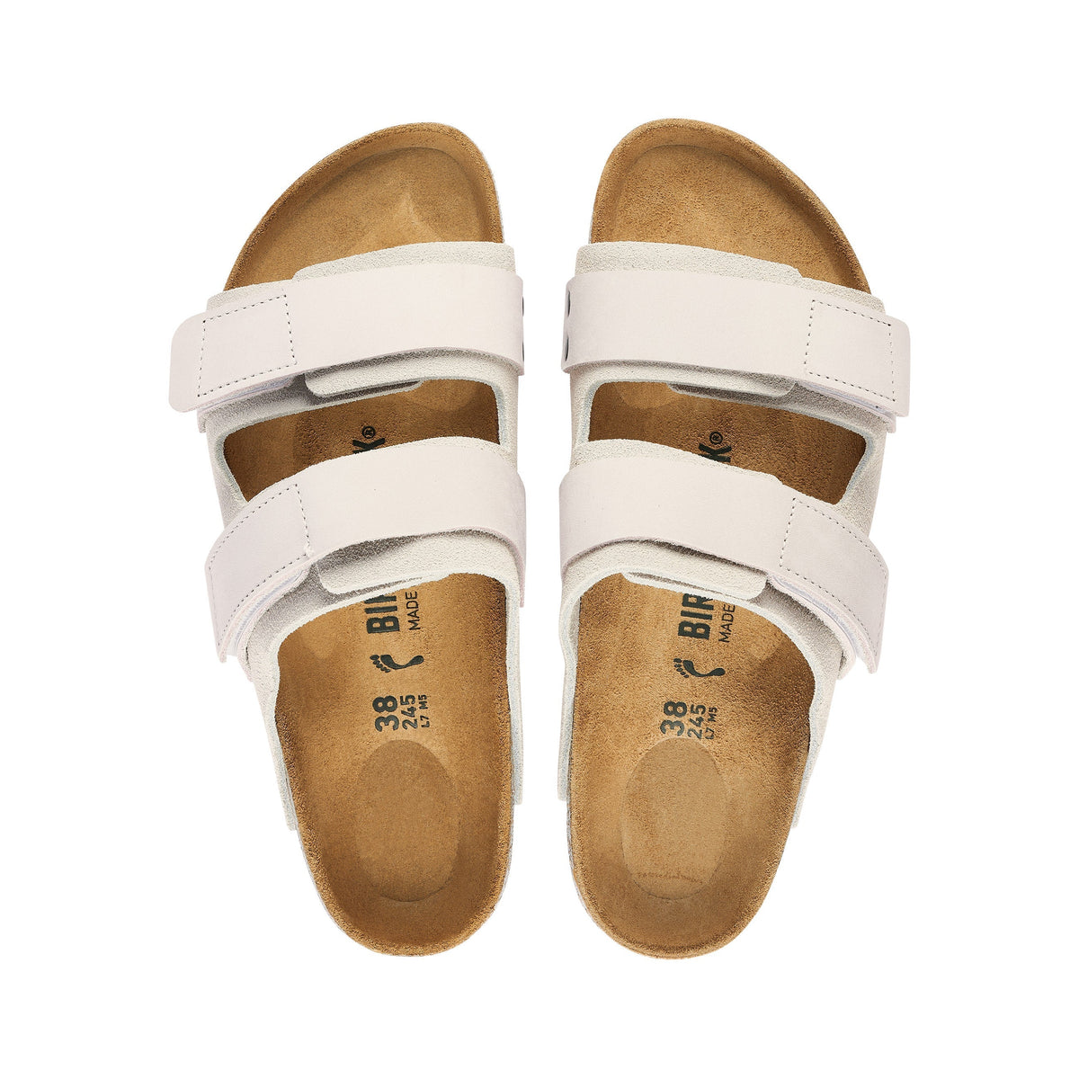 Uji Antique White Suede/Nubuck Leather