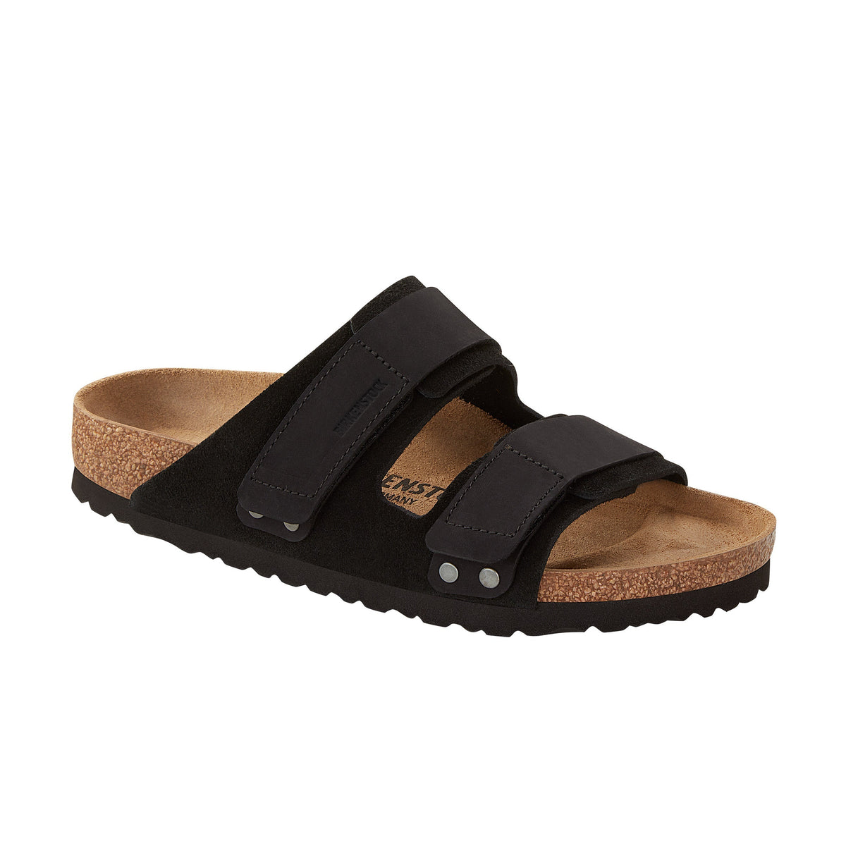 Uji Black Suede/Nubuck Leather