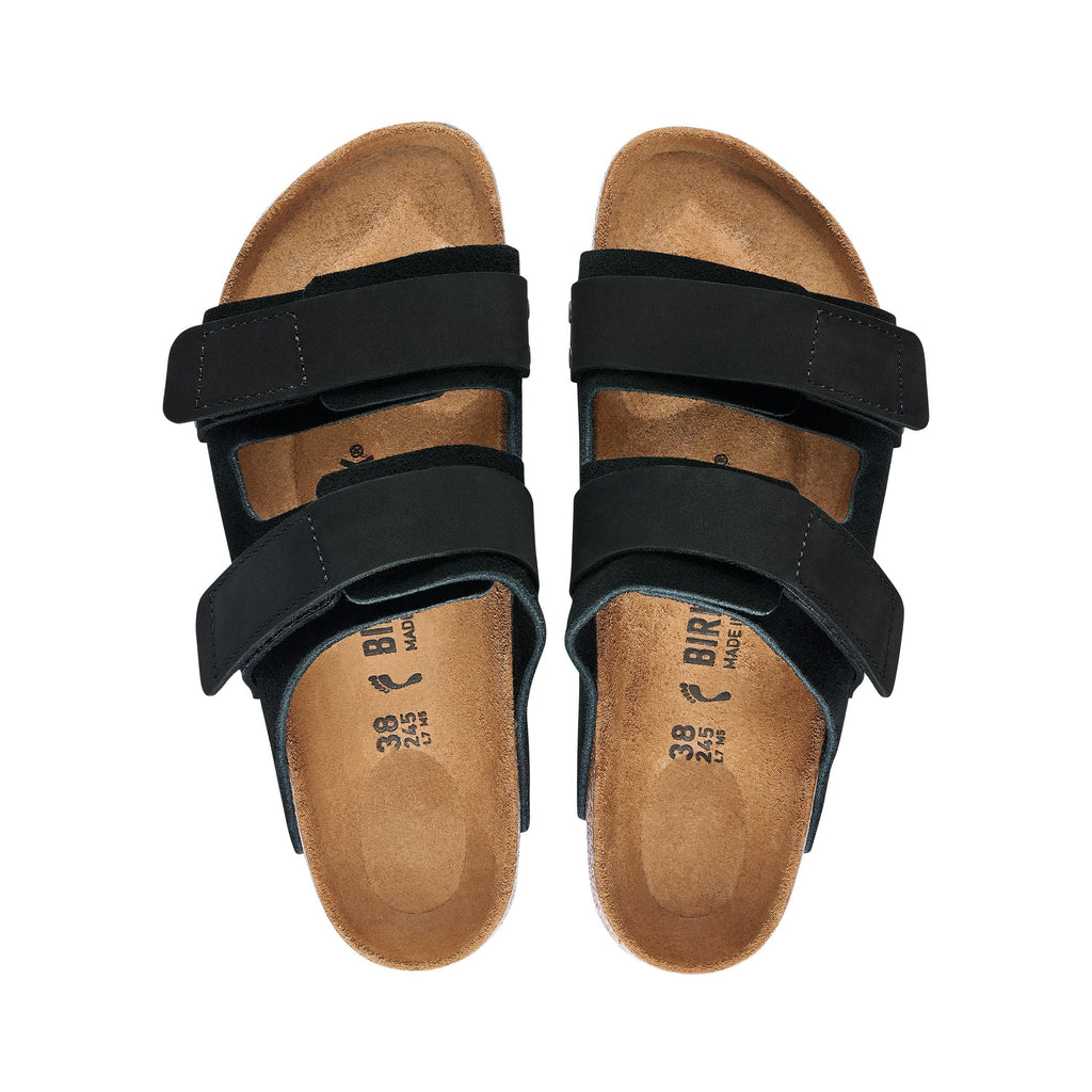 Uji Black Suede/Nubuck Leather
