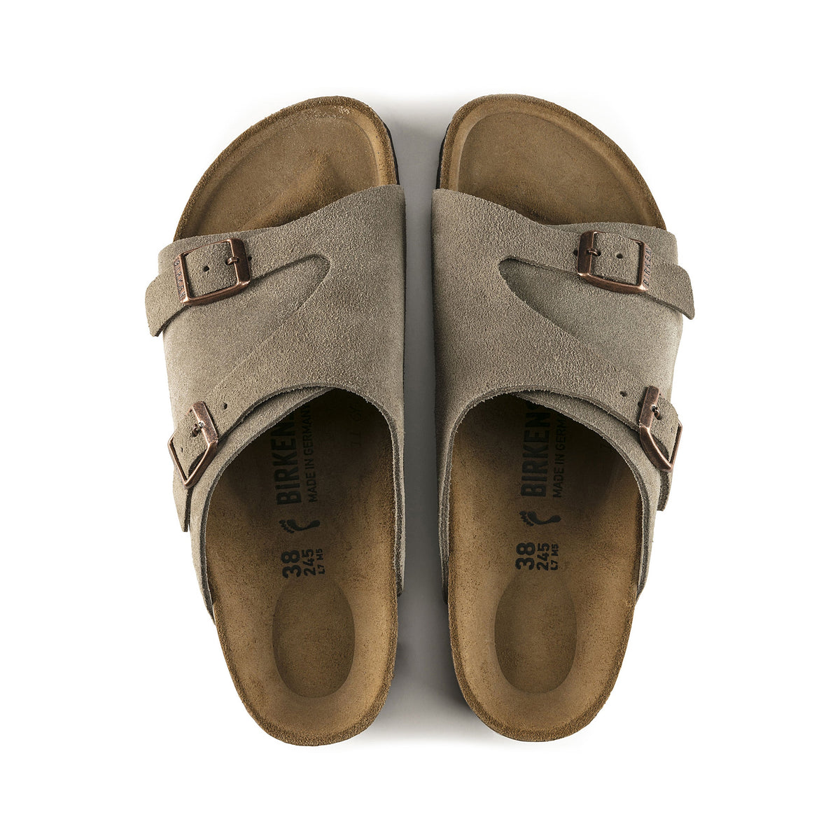 Zurich SFB Taupe Suede Leather